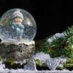 battery operated snow globe